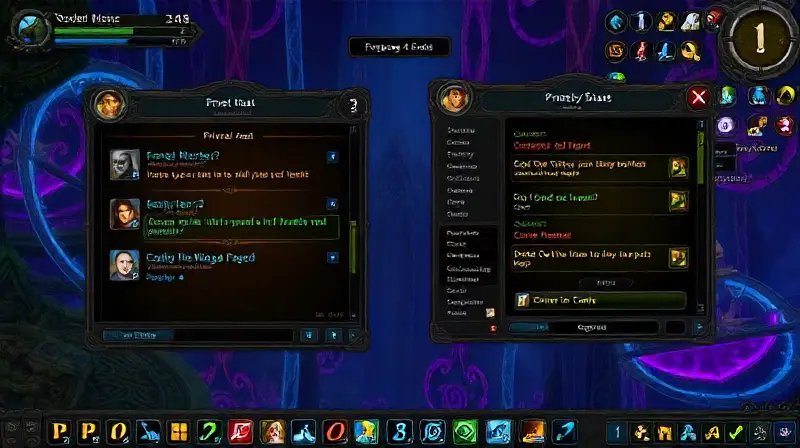 Interfaz mágica de chat en World of Warcraft