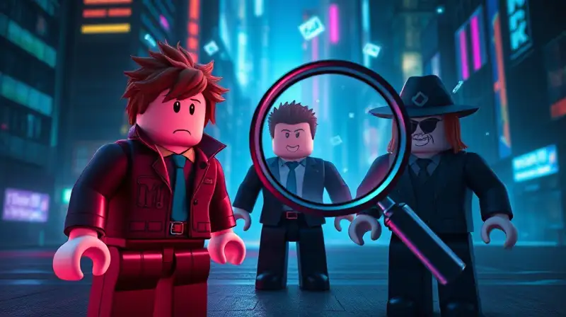 Detectives en Roblox investigan pistas brillantes