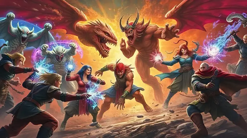 Batalla dinámica con enemigos cambiantes y magia