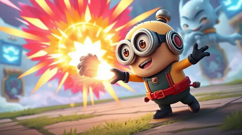 Minion bloquea ataque mágico en batalla