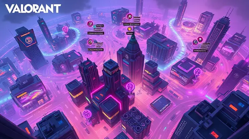 Mapas futuristas de Valorant con acción táctica
