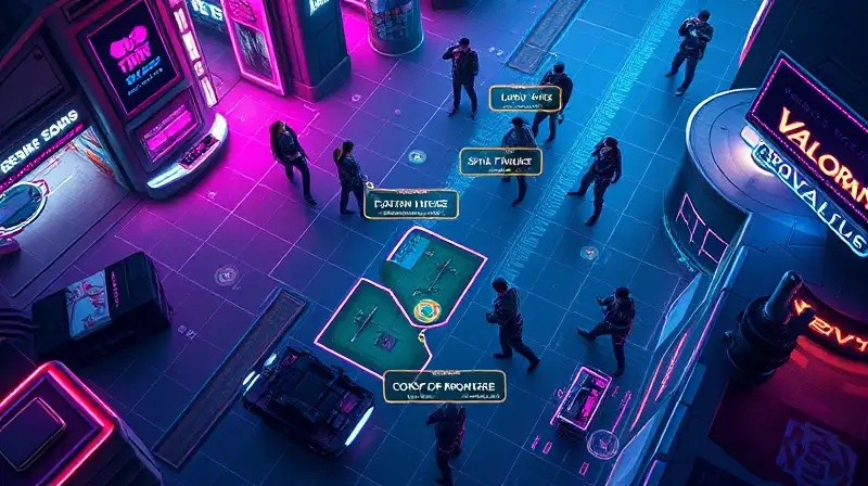 Mapa estratégico futurista de Split en Valorant