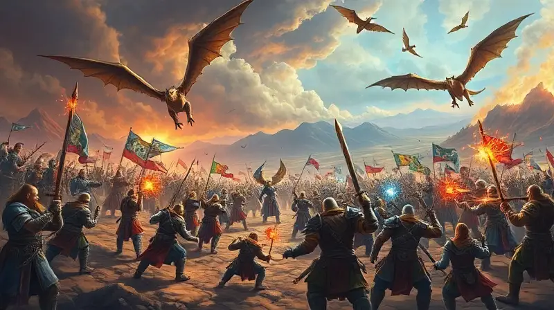 Guerreros épicos luchan en Azeroth mágico