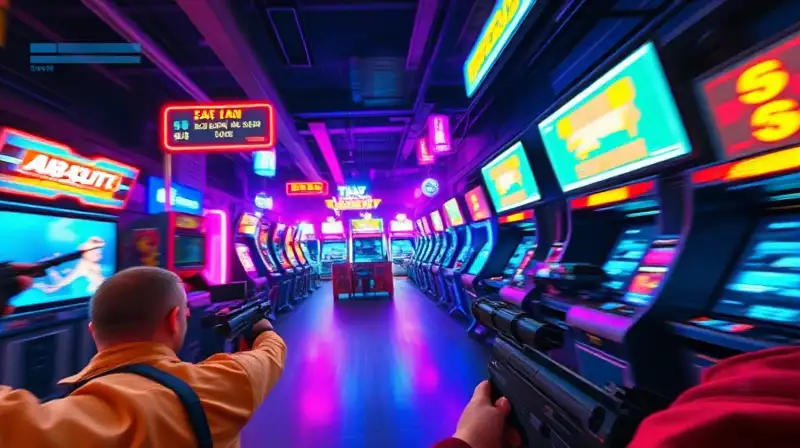Juego arcade FPS con lag y glitch