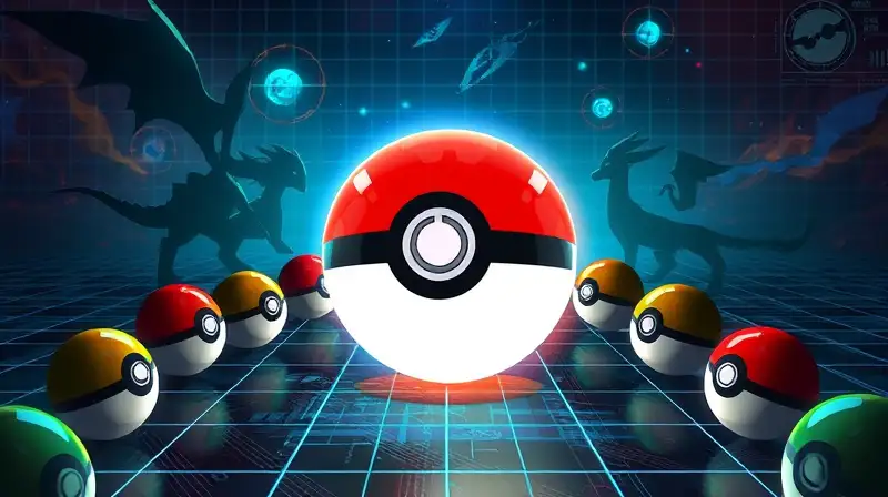 Master Ball brillante rodeada de Poké Balls