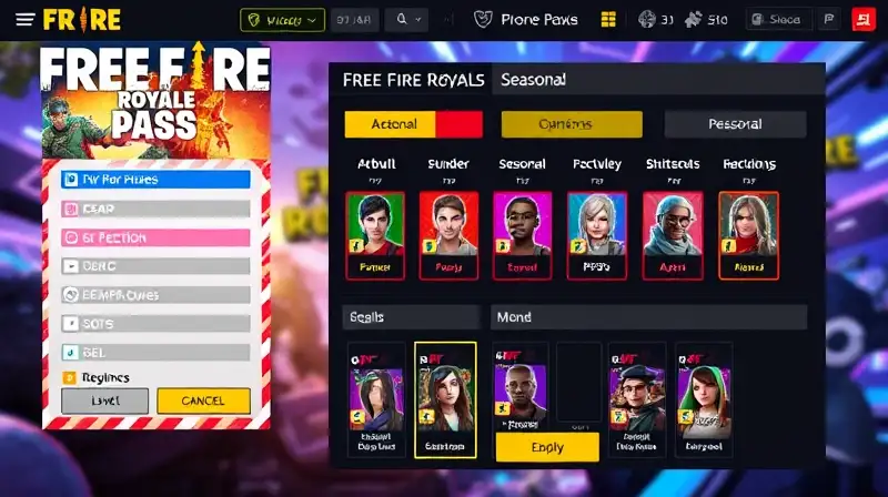 Interfaz vibrante con niveles y avatares dinámicos