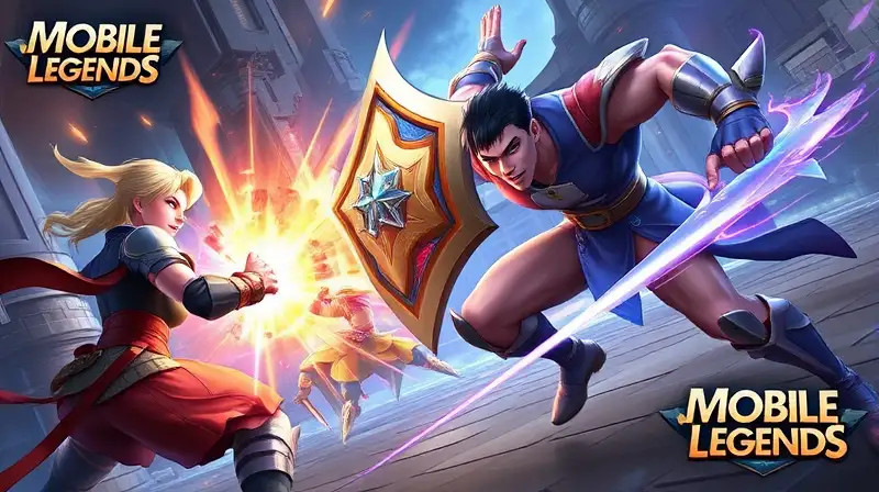 Héroes de Mobile Legends en batalla intensa