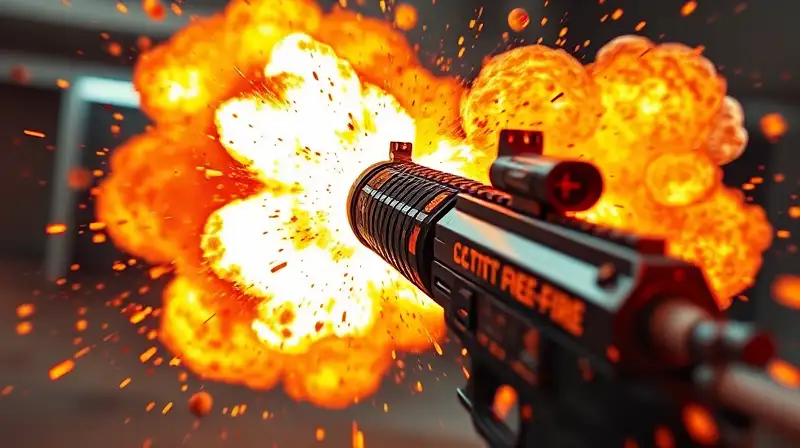 Explosión intensa de escopeta en combate