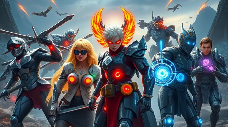 Equipo futurista dinámico con tecnología avanzada