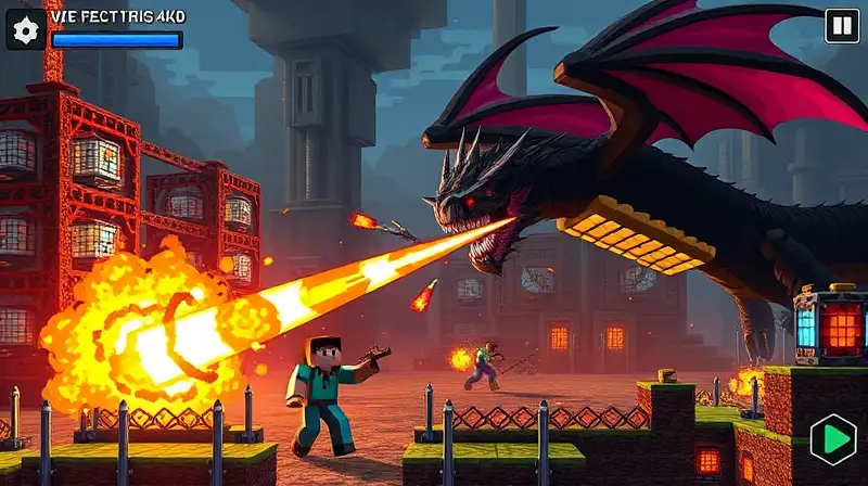 Batalla épica en Minecraft con trampas