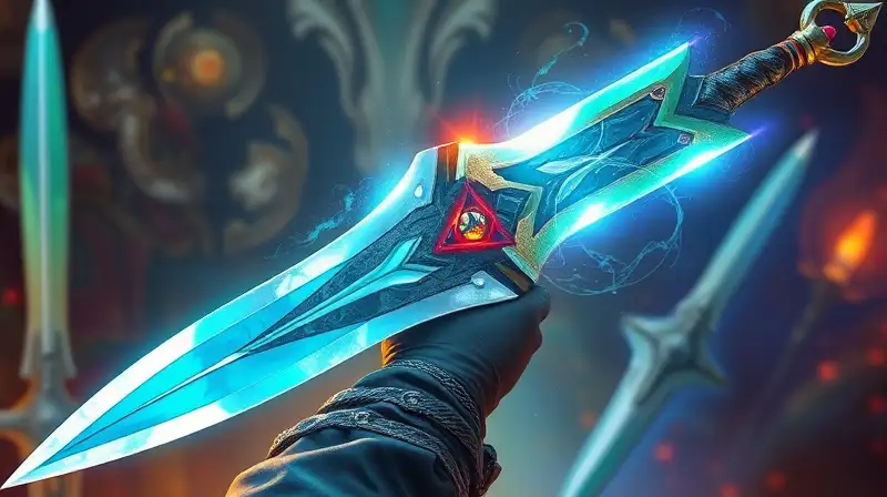 Espada Terra Blade brillante en mano heroica