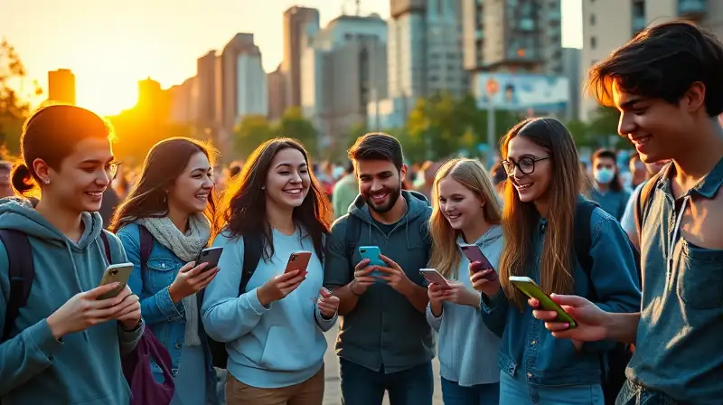 Adolescentes juegan Pokémon GO en parque