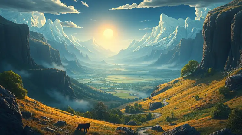 Paisaje vibrante de Palworld con climas cambiantes