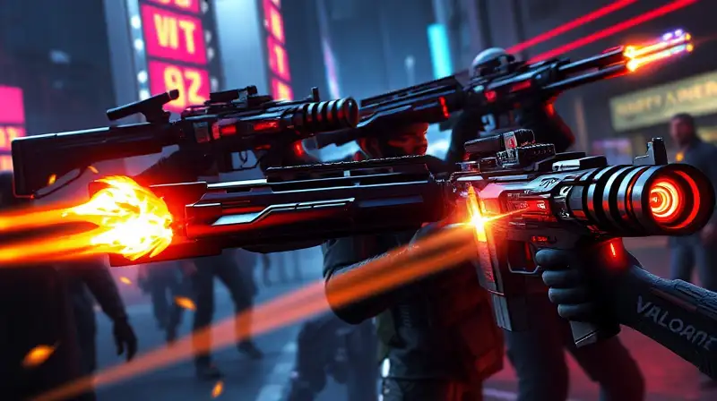 Armas futuristas de Valorant en acción