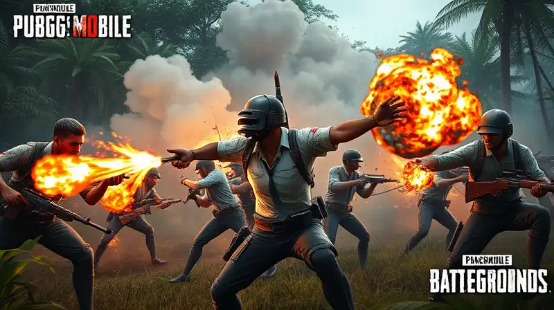 Personajes de PUBG Mobile luchan intensamente
