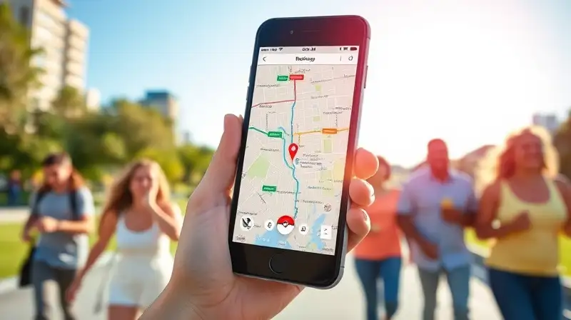Personas juegan Pokémon GO en parque