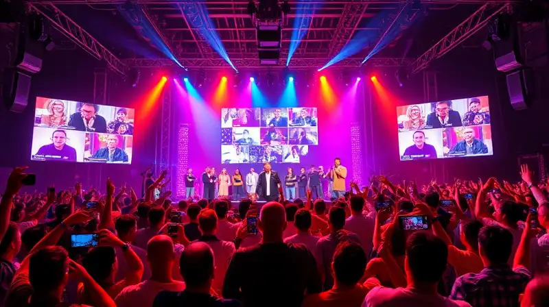 Celebridades y streamers animan evento vibrante
