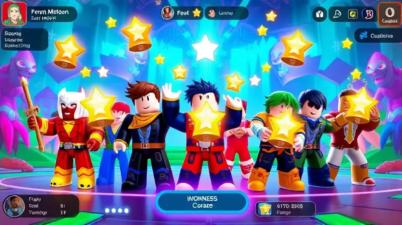 Personajes de Roblox logran recompensas brillantes