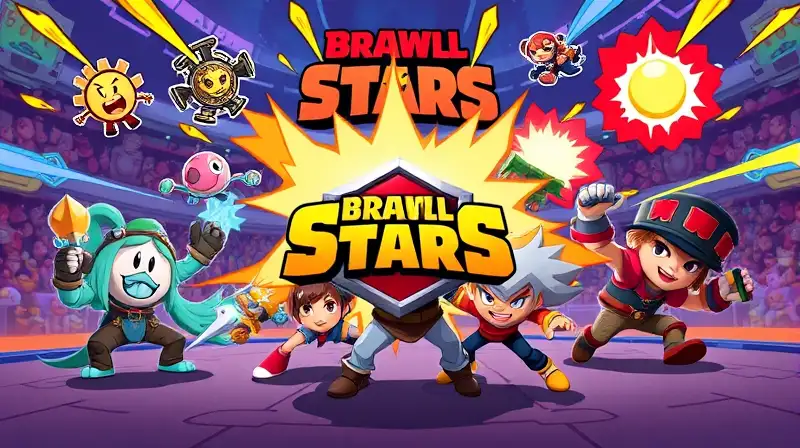 Personajes de Brawl Stars en batalla dinámica