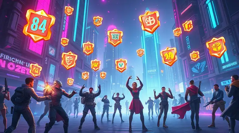 Ciudad futurista vibrante con héroes celebrando
