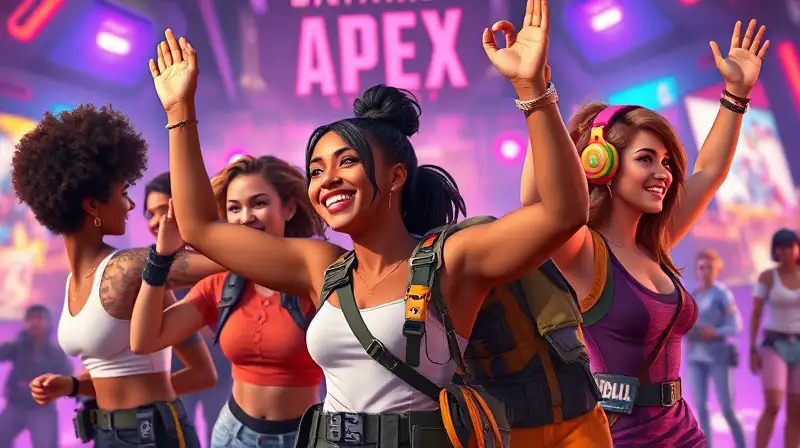 Mujeres gamers celebran en arena futurista inclusiva