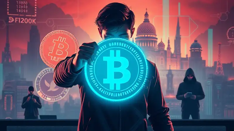 Persona defiende moneda brillante en batalla cibernética