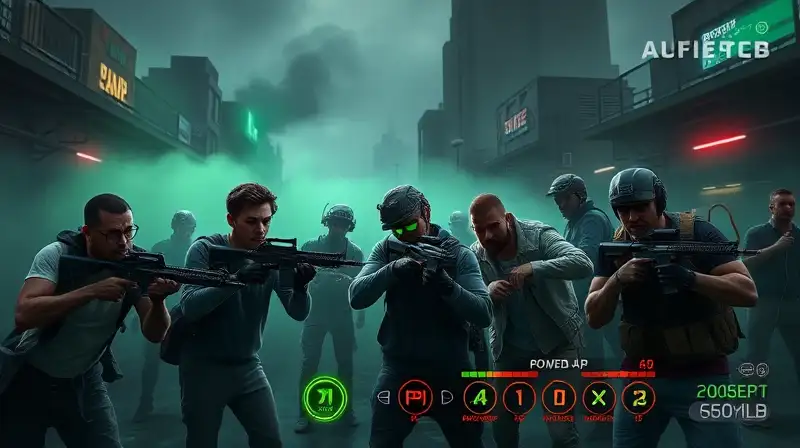Jugadores unidos luchan zombies en ruinas
