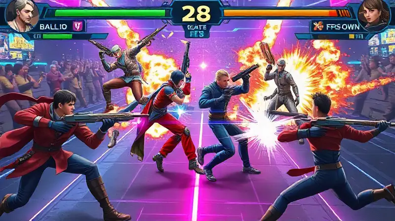 Juego arcade multijugador con acción vibrante
