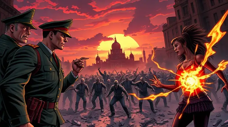 Colonel Ruffs y Gale luchan contra zombis