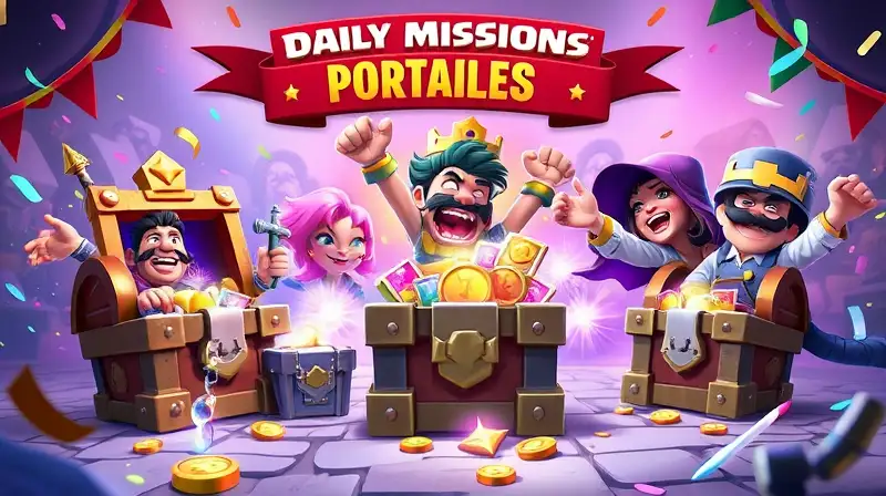 Misiones diarias y celebración en Clash Royale