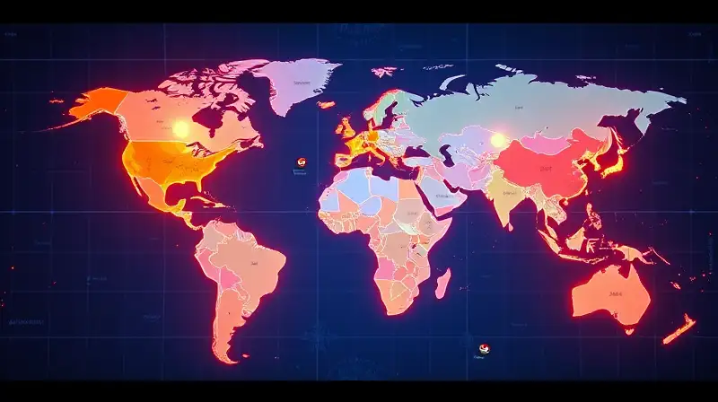 Mapa vibrante con Pokémon legendarios destacados