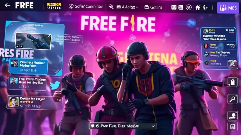 Gamers colaboran con interfaz digital vibrante