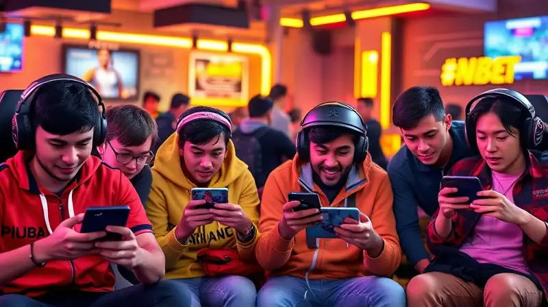 Grupo diverso jugando PUBG Mobile intensamente