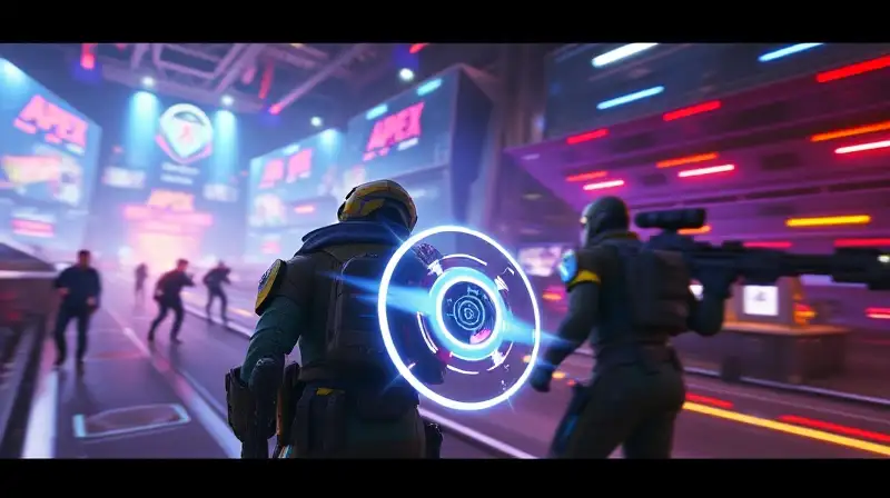Personaje revive rápido en arena futurista