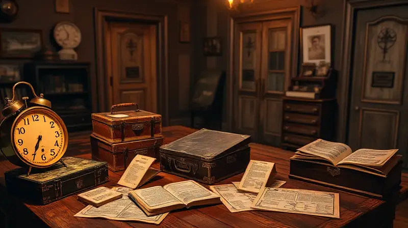 Habitación acogedora con acertijos y misterio