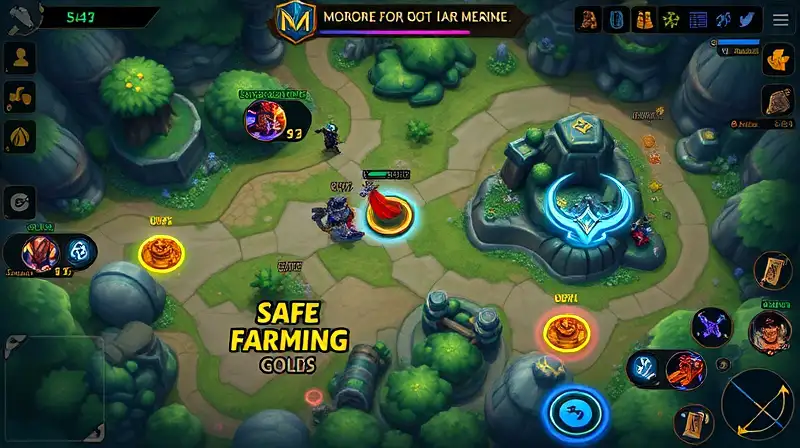 Mapa Mobile Legends con zonas seguras
