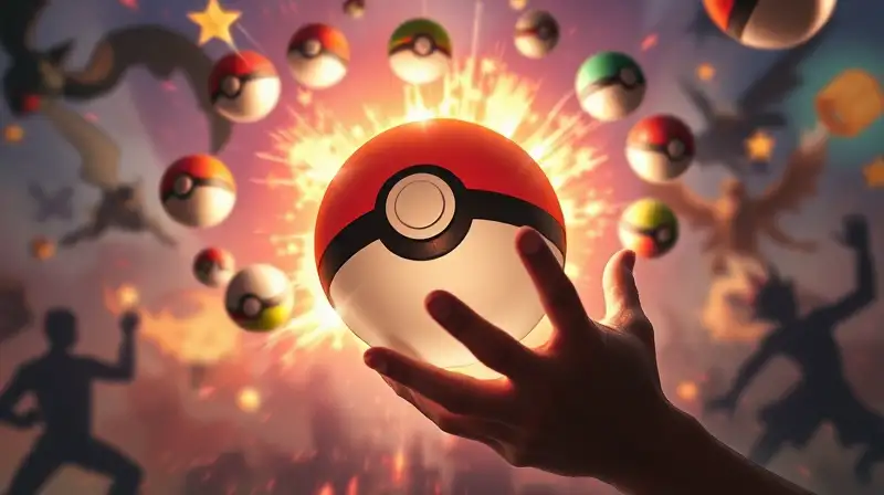Master Ball brillante y Poké Balls dinámicas