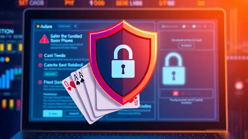 Escudo digital protegiendo descarga segura