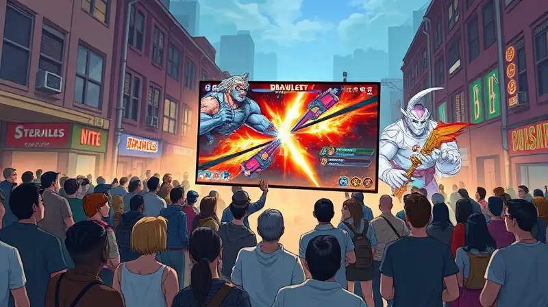 Batalla urbana vibrante de videojuegos diverse