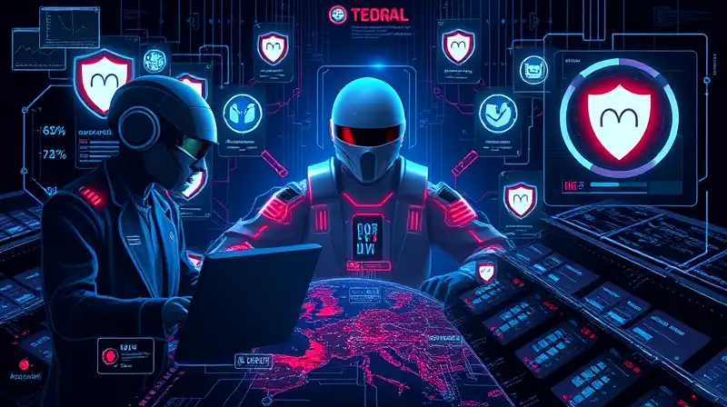 Agentes cibernéticos protegen red con tecnología avanzada