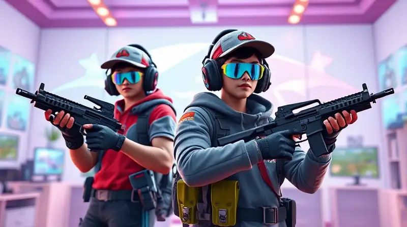 Jugadores novatos con armas de Valorant