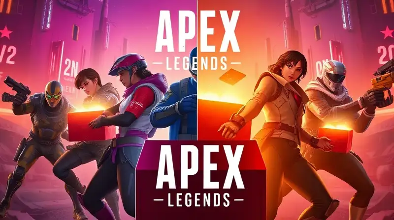 Personajes de Apex Legends en acción futurista