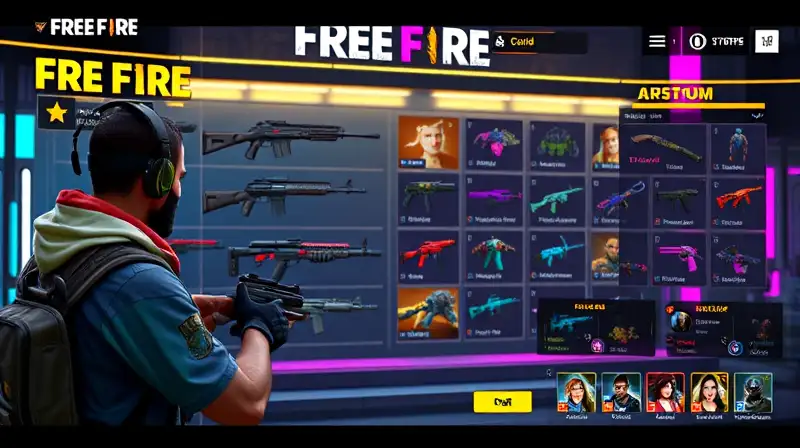 Jugador personaliza avatar en interfaz vibrante