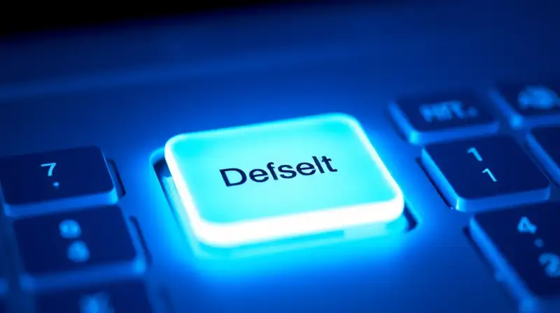 Teclado digital minimalista con botón reset