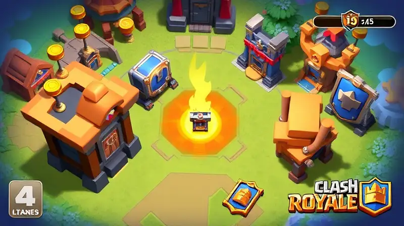 Batalla Clash Royale: minero bloqueado estratégicamente