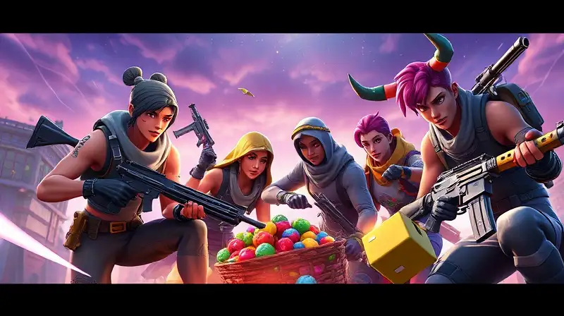 Personajes de Fortnite planifican y luchan juntos