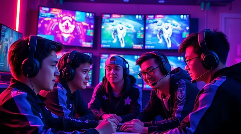 Equipo gamer profesional en ambiente futurista