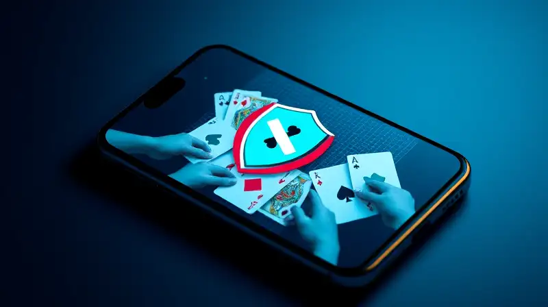 Interfaz móvil segura de juego de cartas