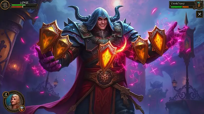 Personaje de WoW sube nivel con magia
