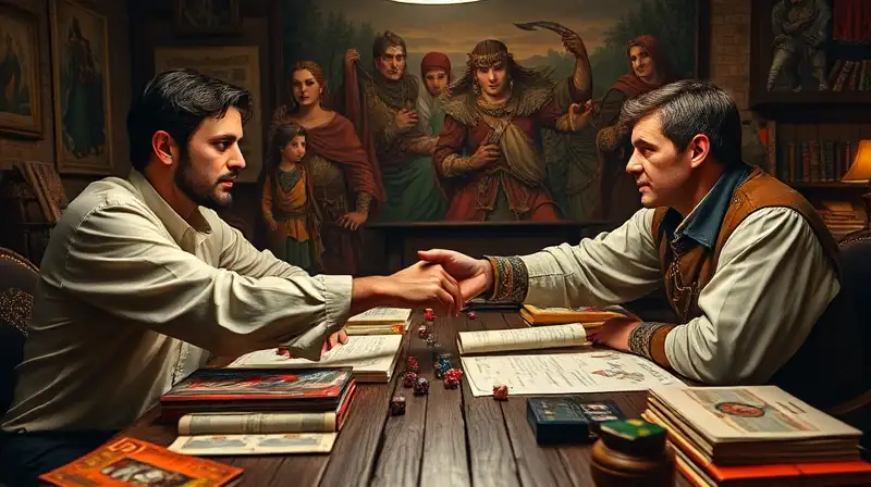 Dos jugadores sellan alianza en partida medieval